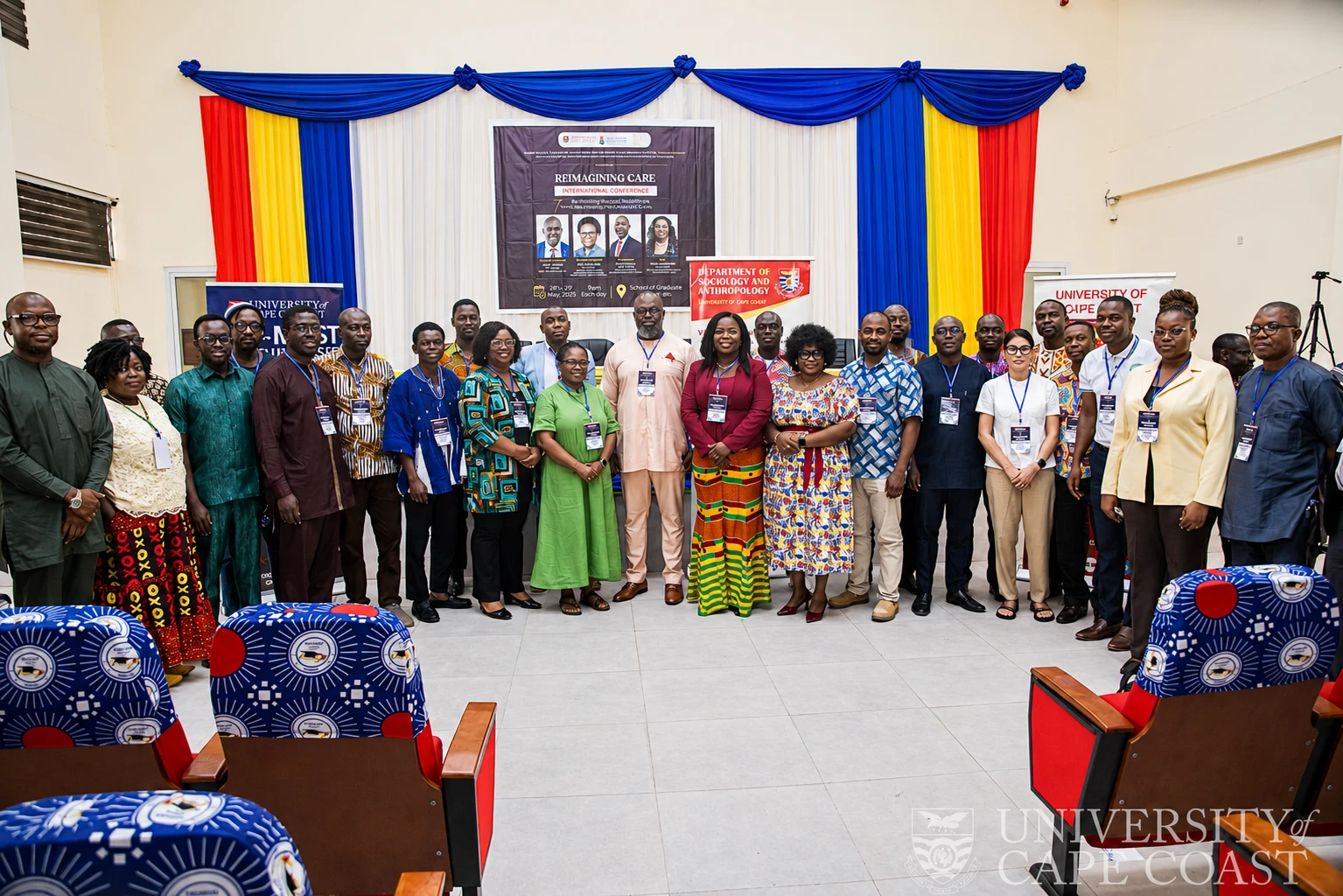 Facilitators and some participants after the opening ceremony