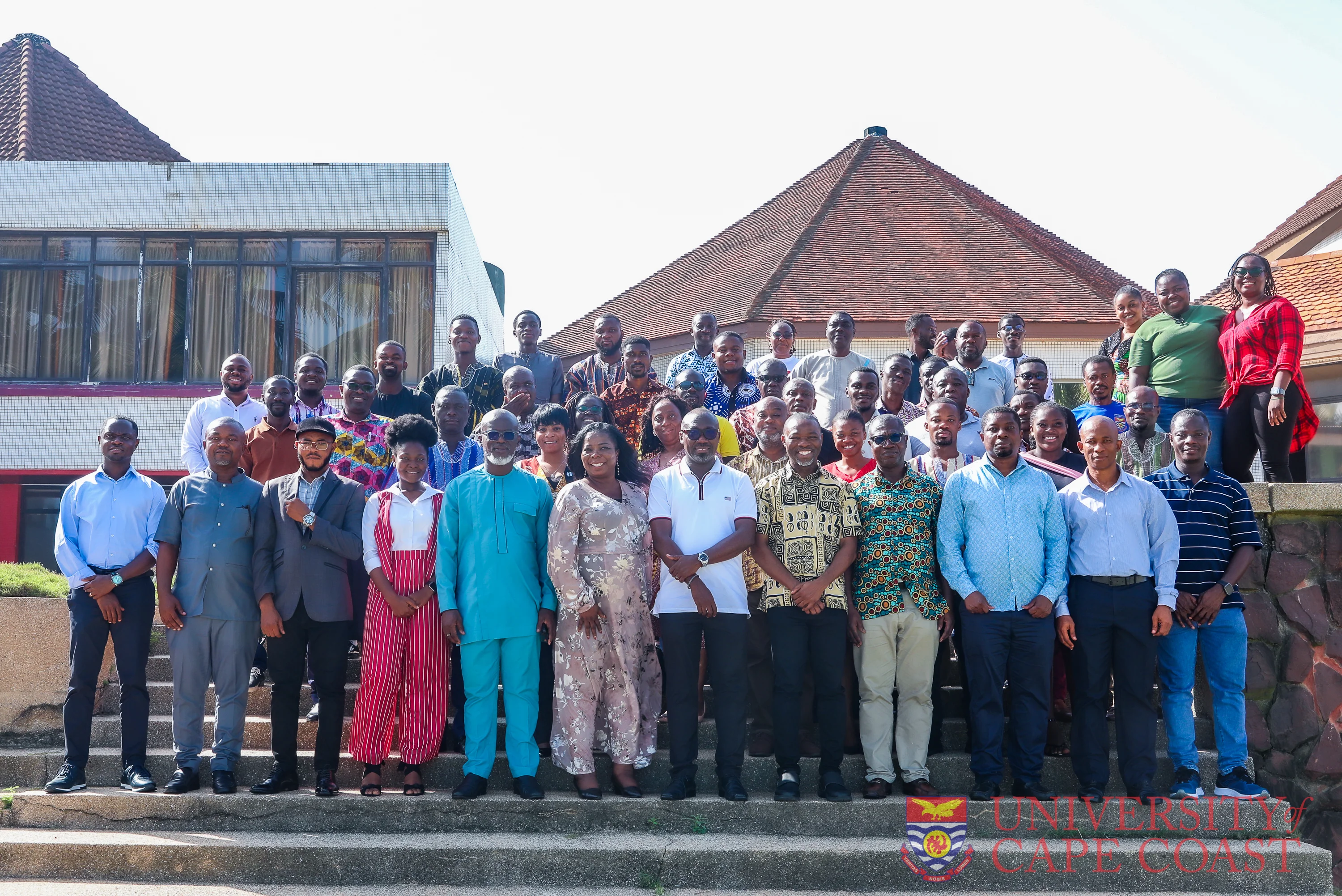 The Vice-Chancellor and Registrar with the ADB team