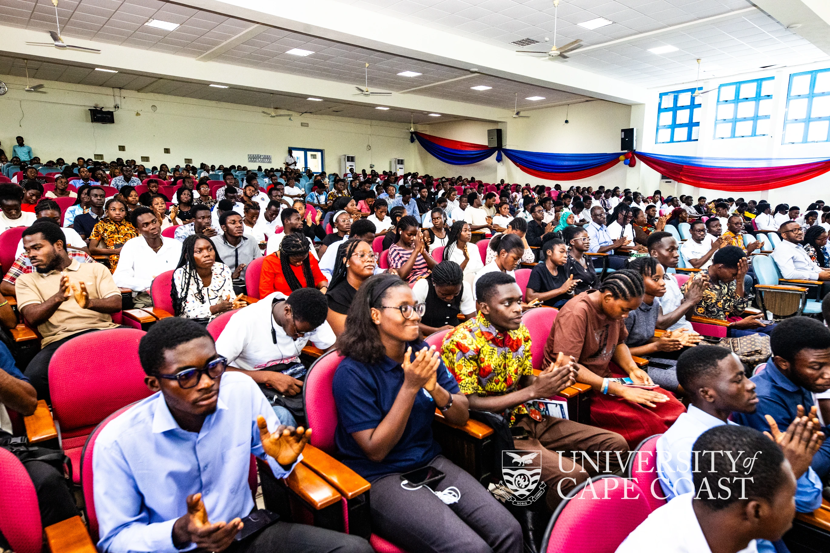 Students participating in the Dean's Award Ceremony