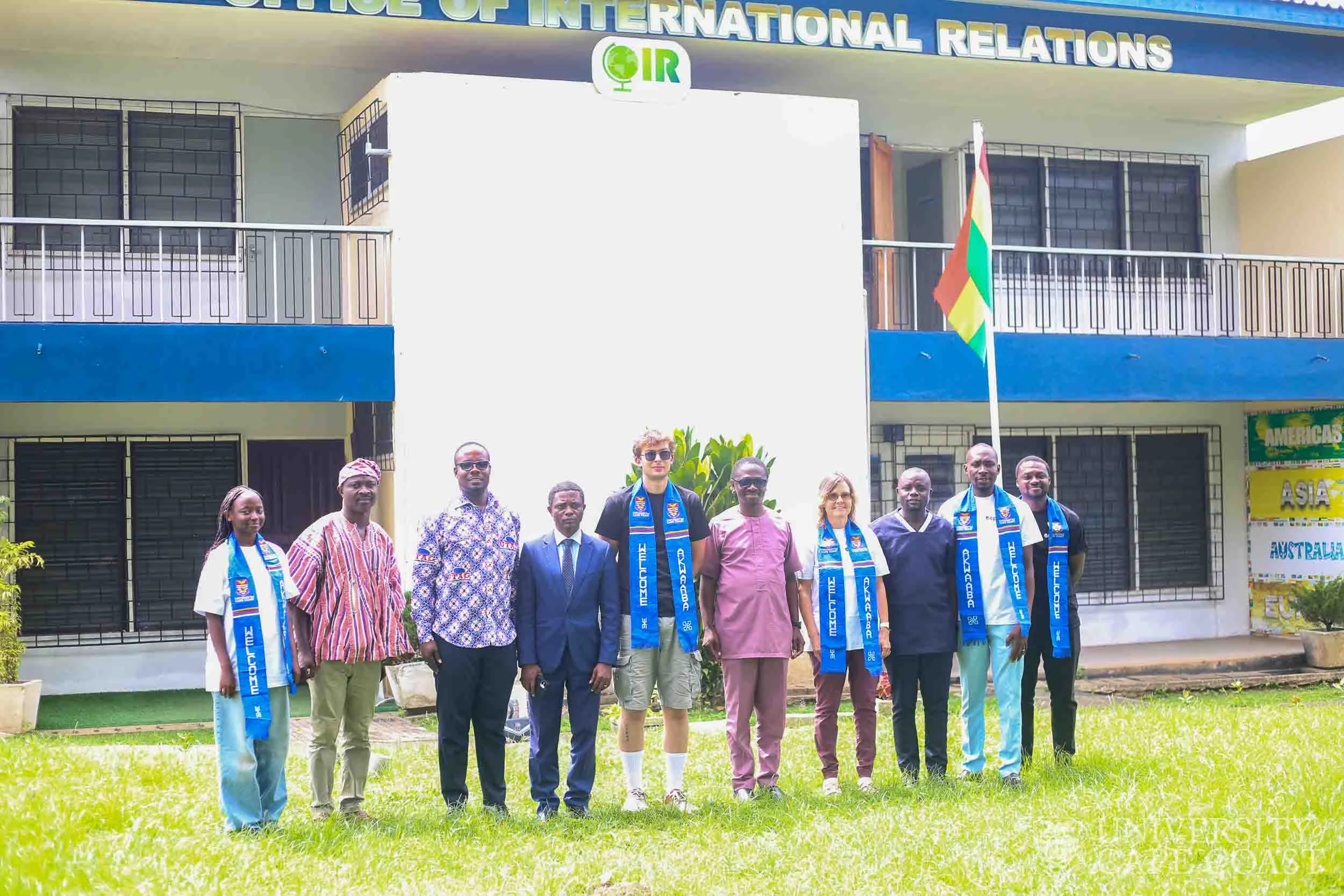 The UCC officials with the delegation
