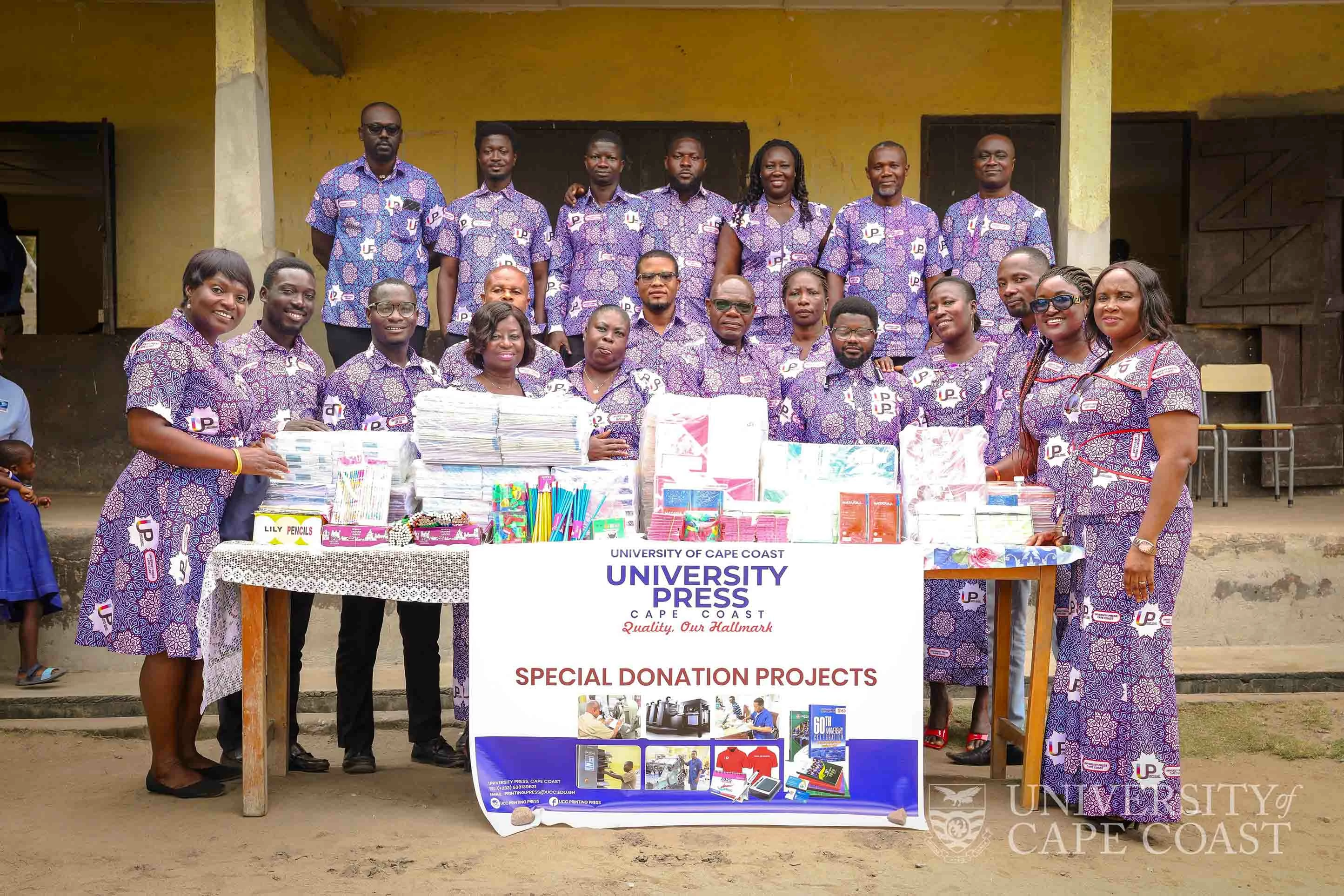 UCC Press Donates Stationery to Two Basic Schools