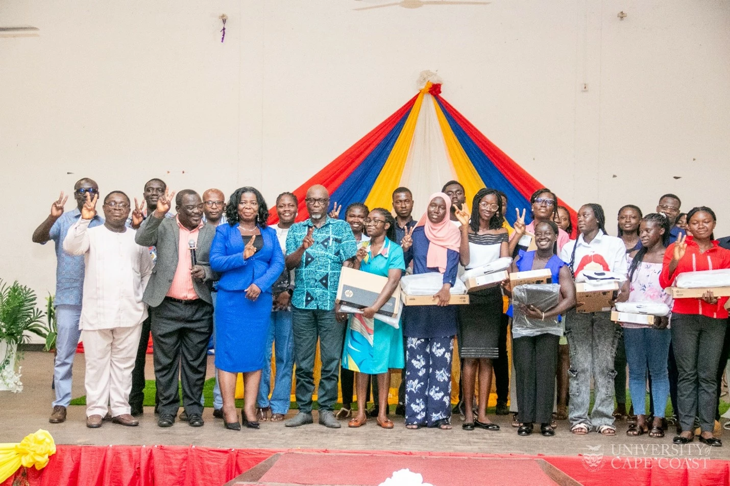 Pioneer TAGDev 2.0 Scholars at UCC Receive Laptops