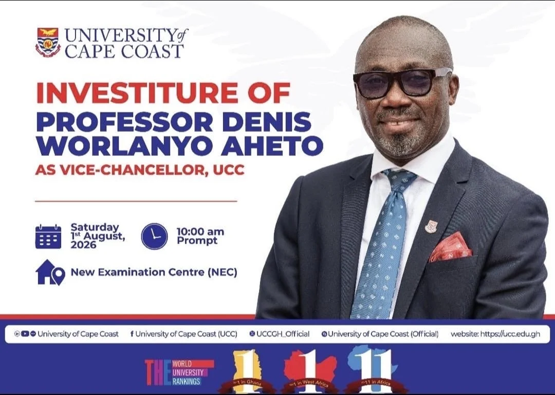 Investiture of Prof Denis Worlanyo Aheto as Vice Chancellor