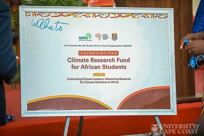 Climate Research Fund for African Students Launched at UCC