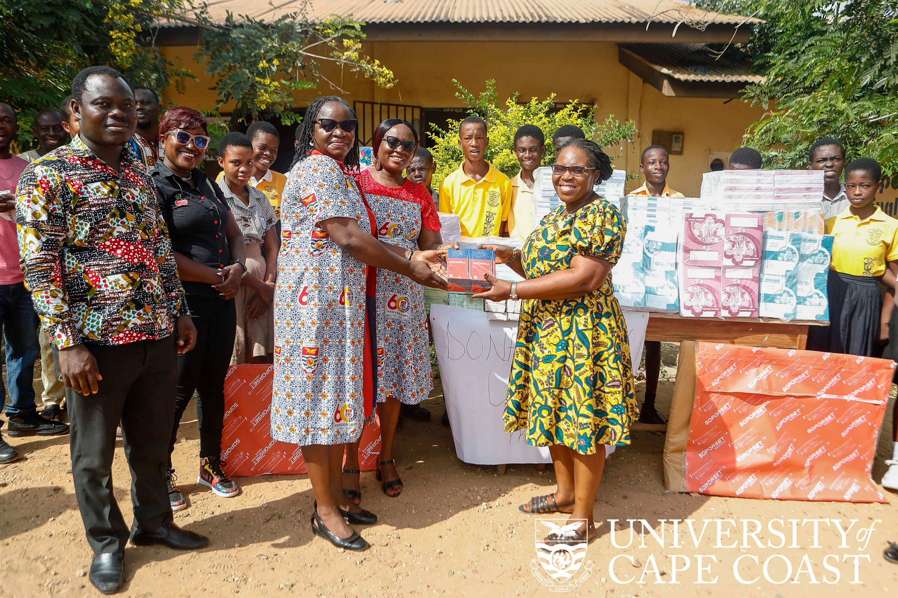 UCC Printing Press Donates to Apewosika Basic School