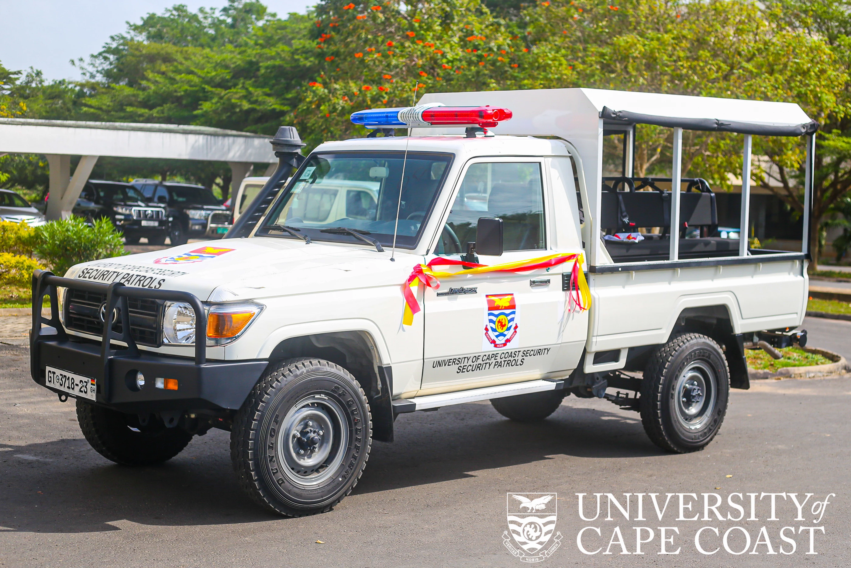 UCC Management Presents Toyota Land Cruiser Pickup to Security Section