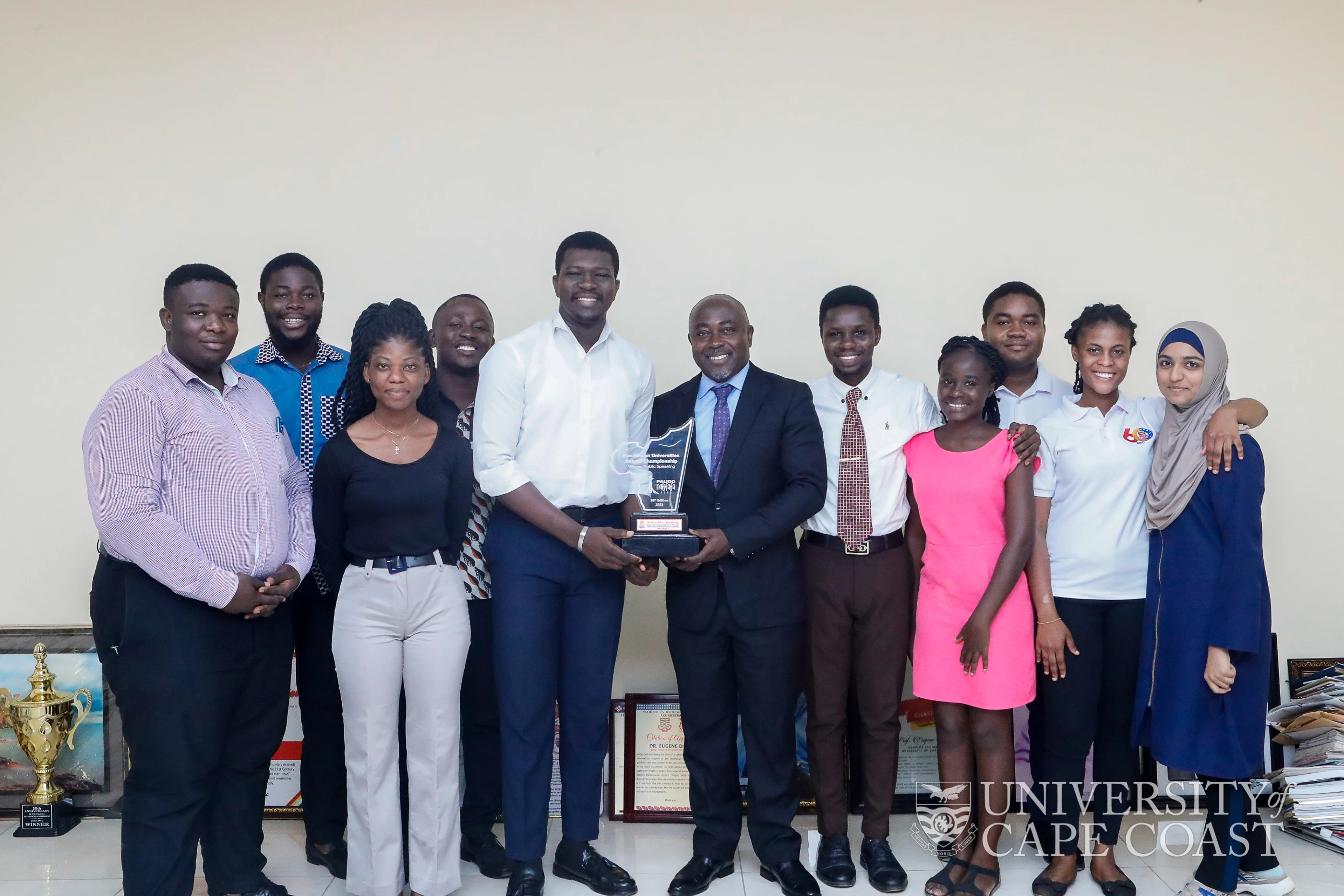 UCC Debate Society Wins Public Speaking Competition in Togo