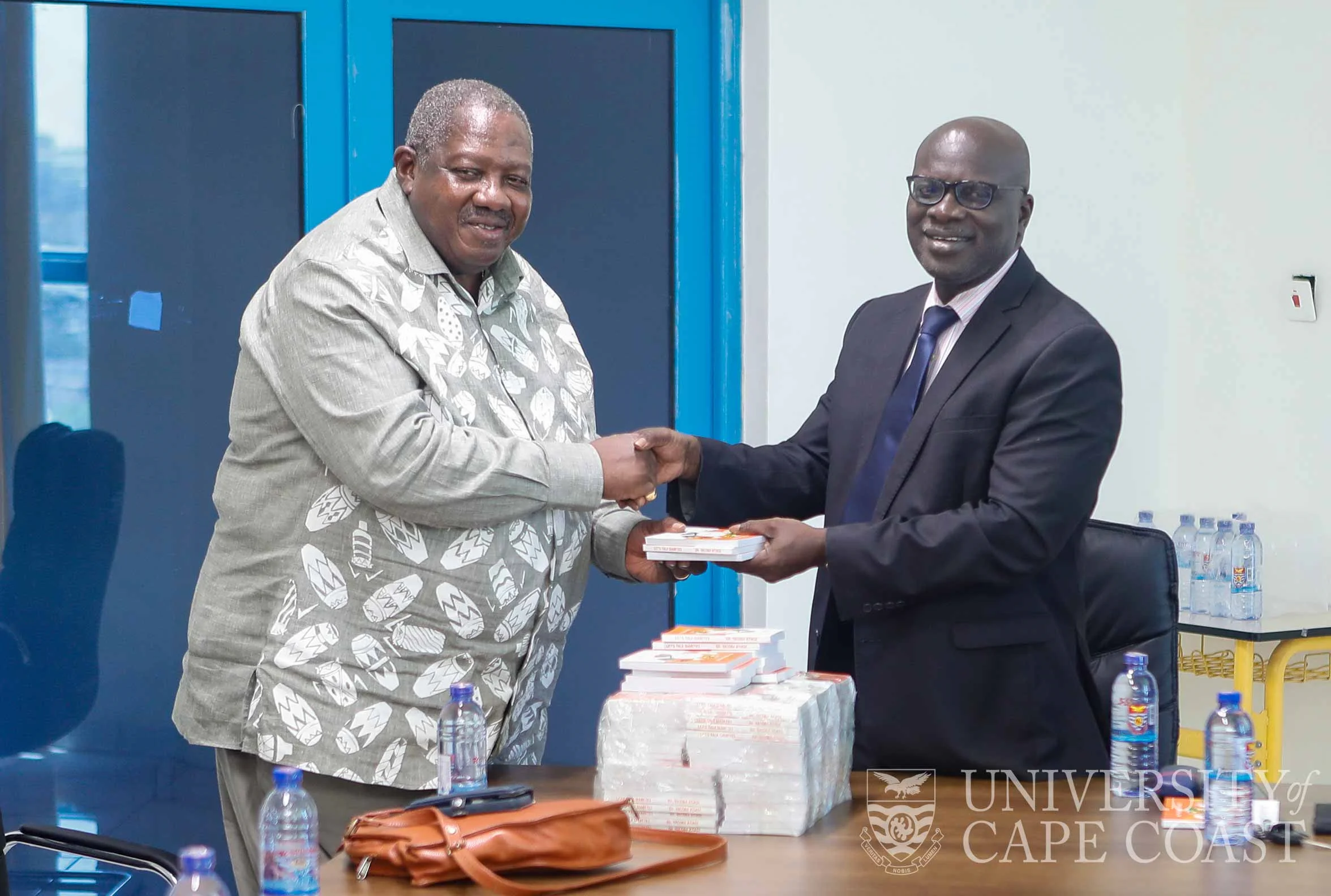 Nana Brew Butler Donates Books to School of Medical Sciences-UCC