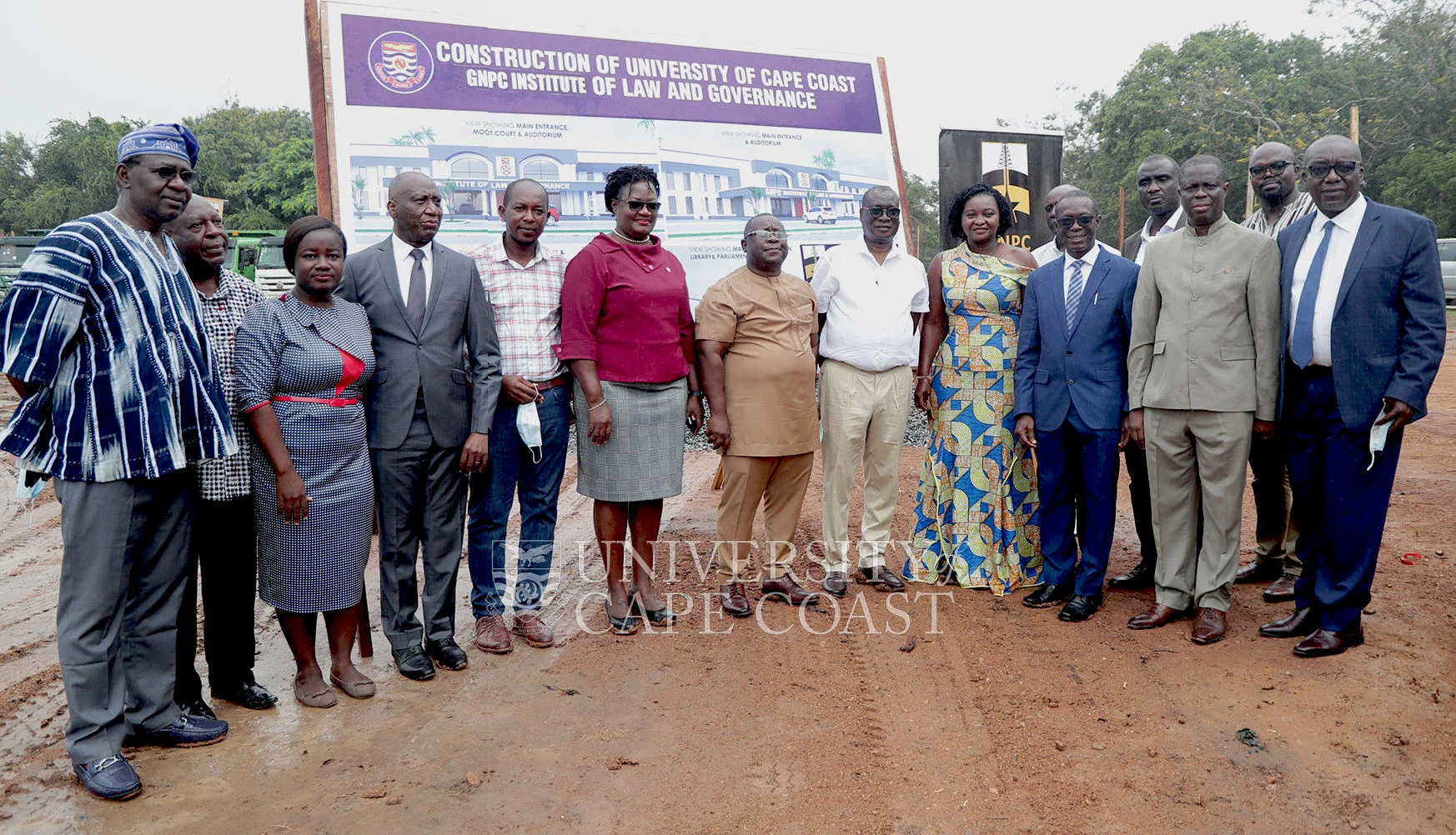 UCC/GNPC Cut Sod for the Construction of Institute for Law and Governance Complex